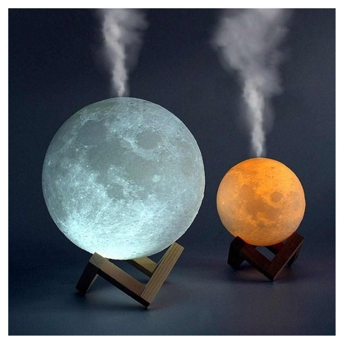 Lámpara Humidificadora Forma de Luna